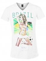 Herren Shirt Brazil (wei)