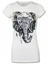 Damen T-Shirt Elephant