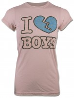 Damen T-Shirt I Love Boys